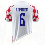 Günstige Kroatien WM 2022 Fußballtrikots Dejan Lovren 6 Heimtrikot..
